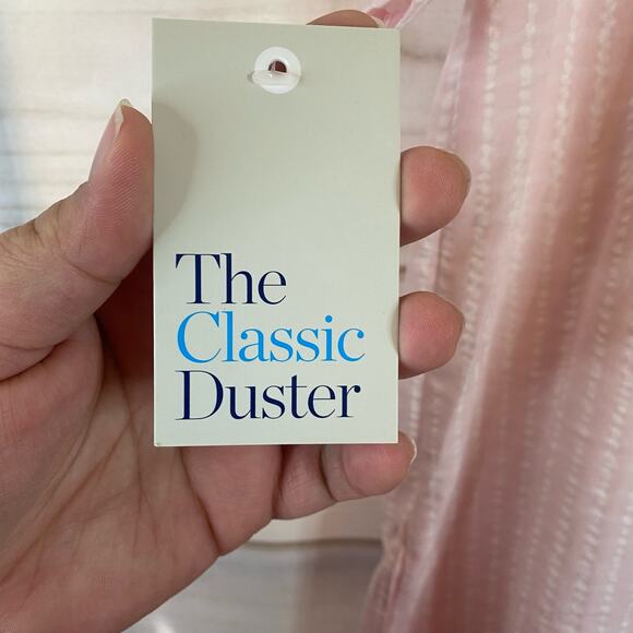 Croft & Barrow Intimates Pink & White Stripes Short Sleeve Sleep Dress Size S - Picture 7 of 9